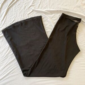 U.O. black mesh swimsuit cover up wide leg pants